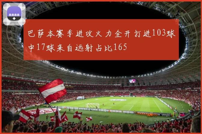 巴萨本赛季进攻火力全开打进103球中17球来自远射占比165